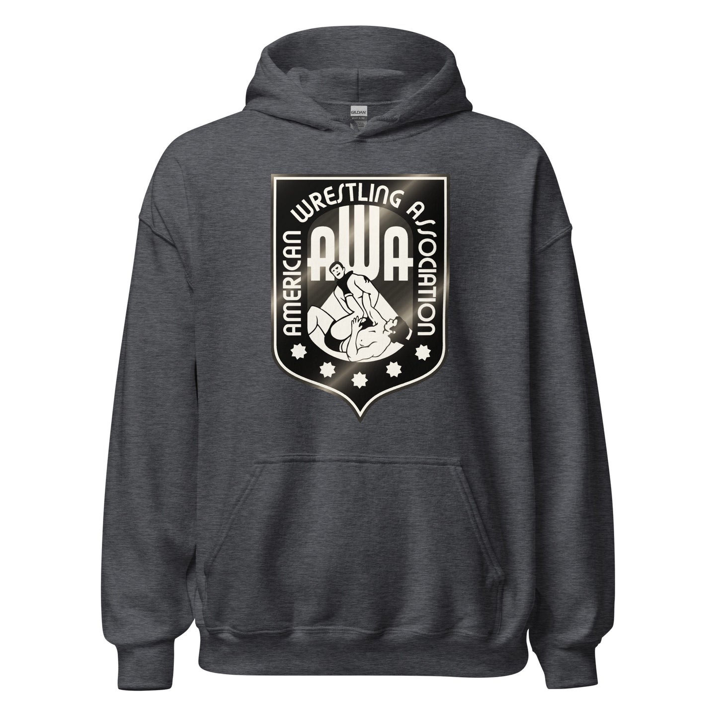 American Wrestling Association B&W Hoodie