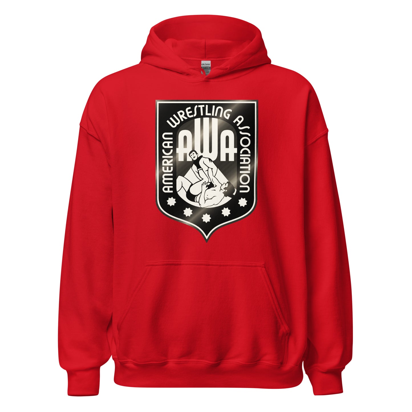 American Wrestling Association B&W Hoodie