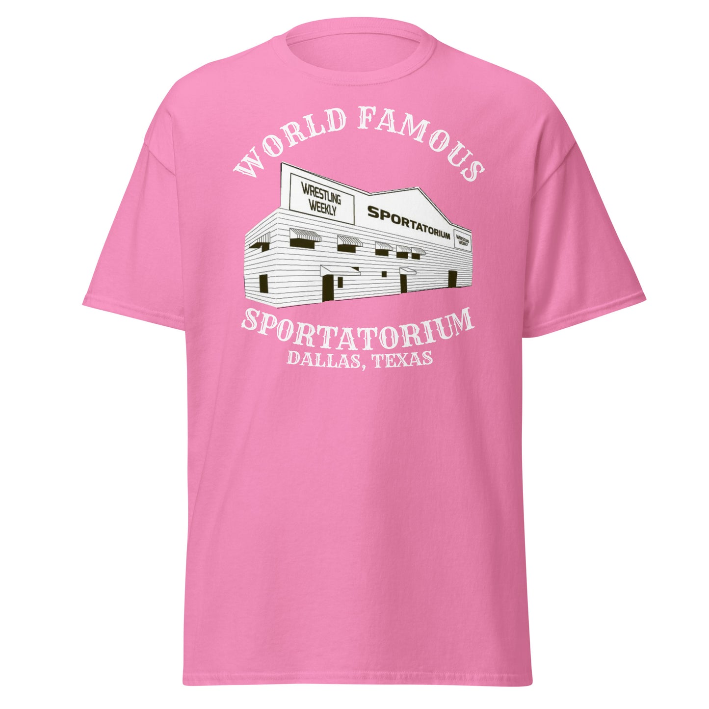 World Famous Sportatorium Tee (white text)