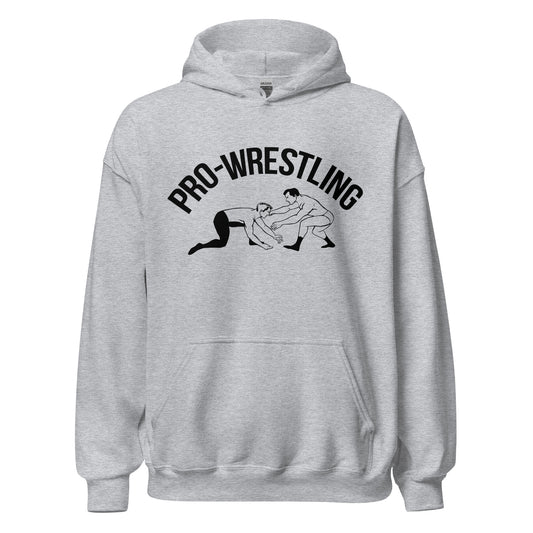 The Original Pro Wrestling Hoodie (black text)