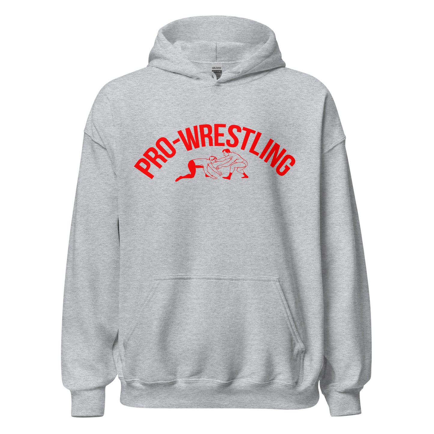 The Original Pro Wrestling Hoodie (red text)